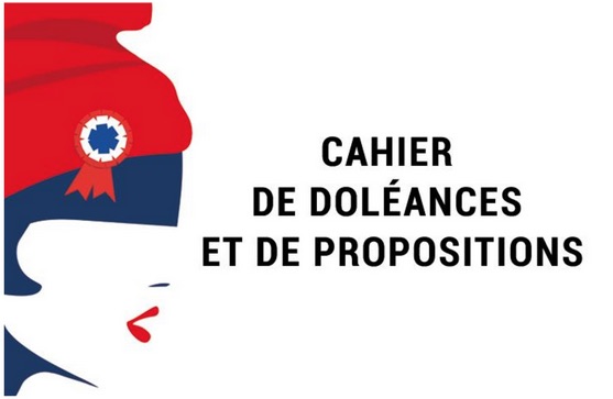 Cahiers de doléances, et prochain débat
